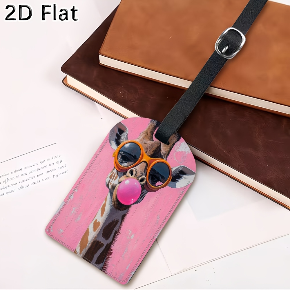 Cute Giraffe Luggage Tag Trave - Label Maker 评论和价格