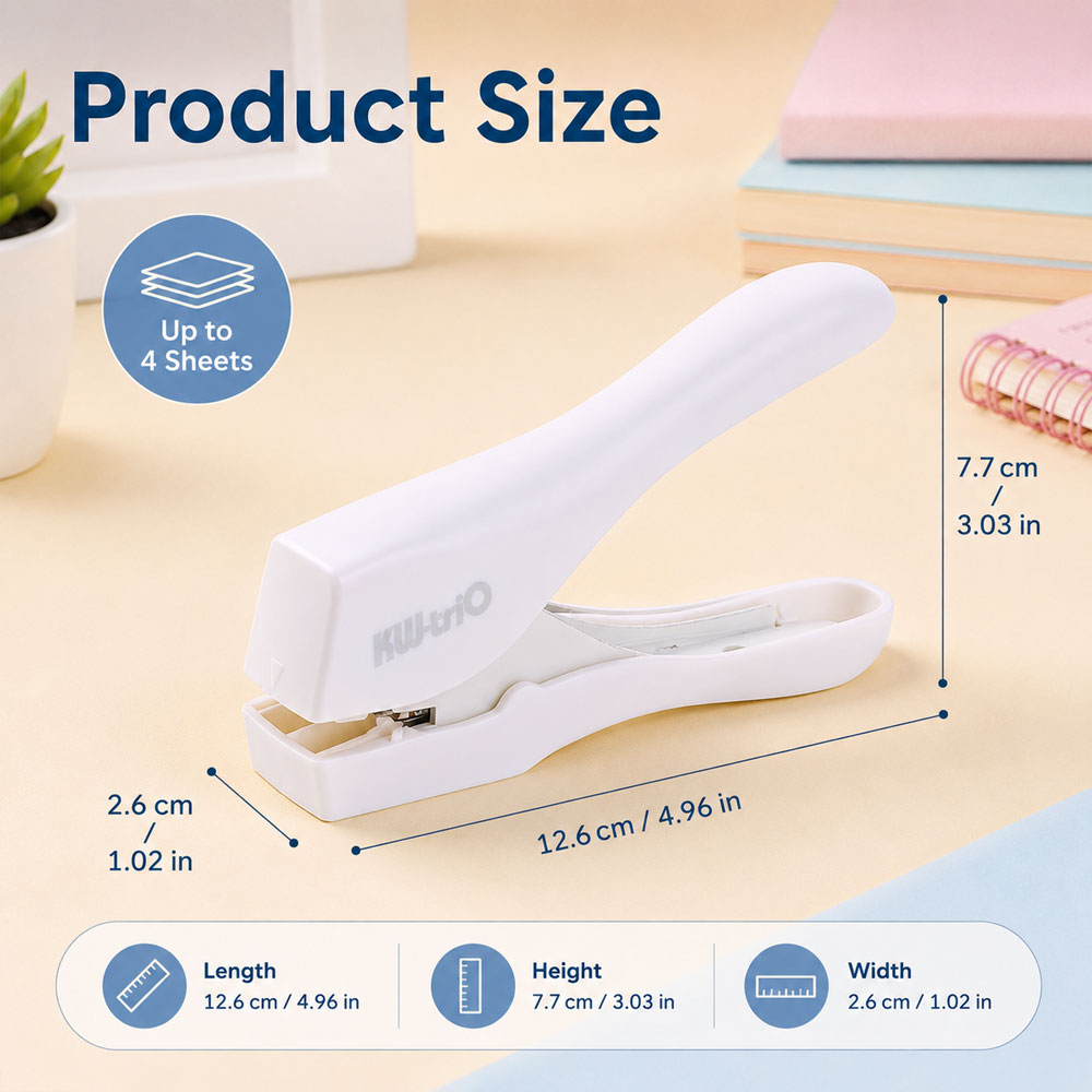 1 Pack of Needleless Creasing  - Stapler Heavy Duty 评论和价格