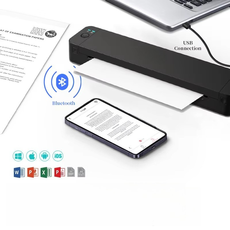 NEW 300dpi Portable A4 Printer - Thermal Printer 评论和价格